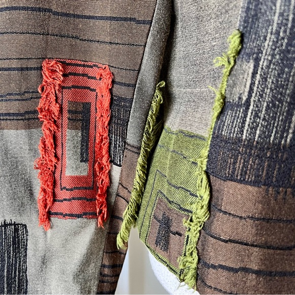 Vintage BETS by Canvasbacks Fringe Textured Art Deco Blazer Jacket—SZ. 8 - Picture 3 of 17